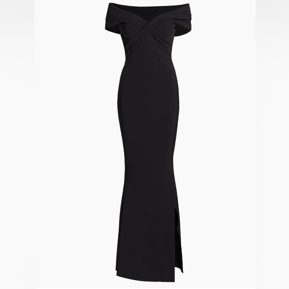 Chiara Boni La Petite Robe Stretch Jersey Fishtail Gown - Picture 2 of 5